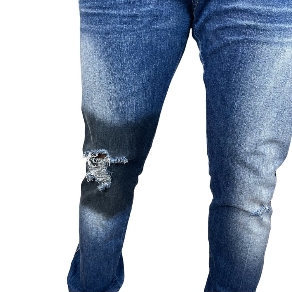 VALABASAS DISTRESSED SLIM STRAIGHT MOTO JEANS - Picture 6 of 12